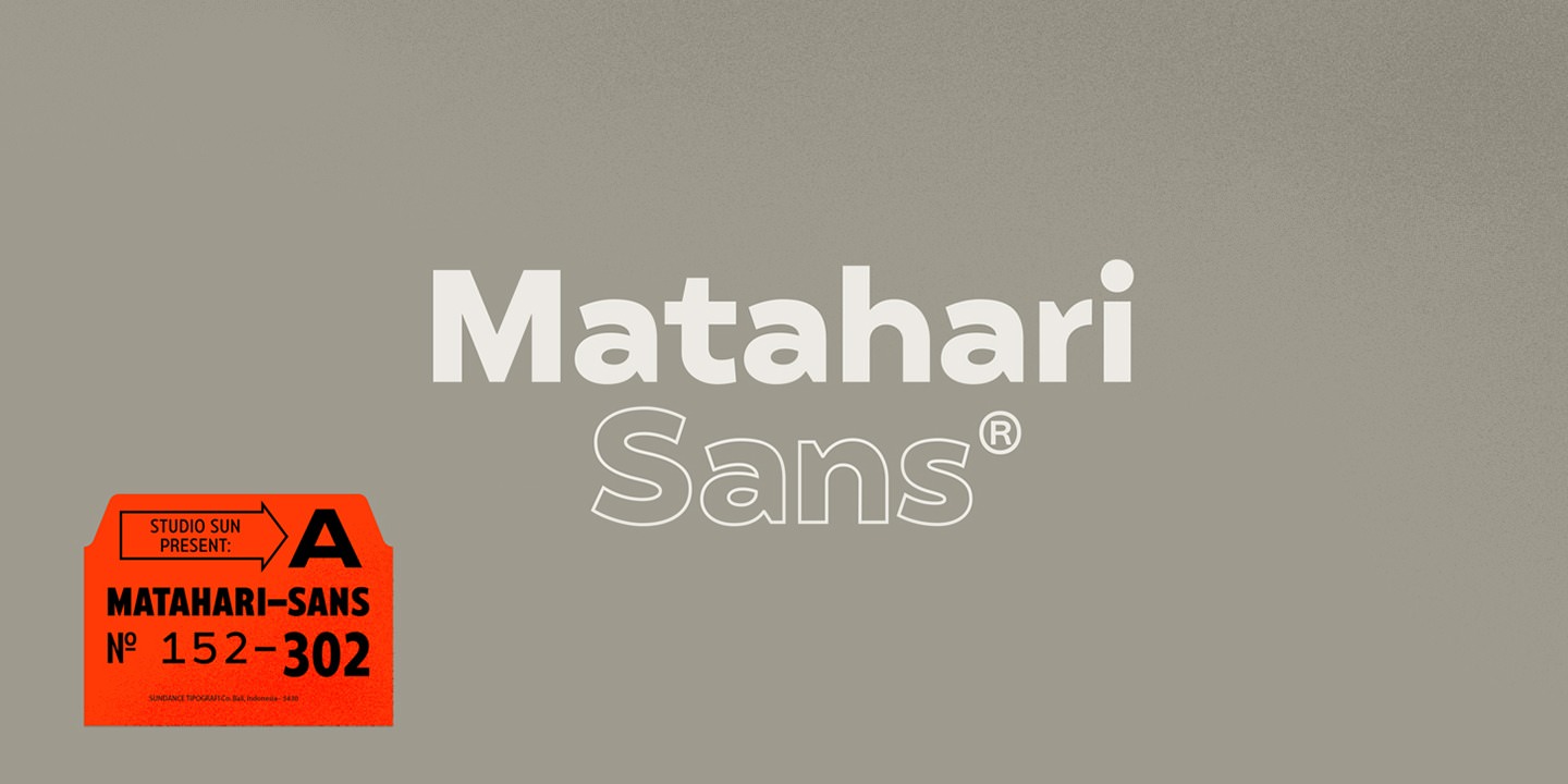 Beispiel einer Matahari Sans Extended-Schriftart #15